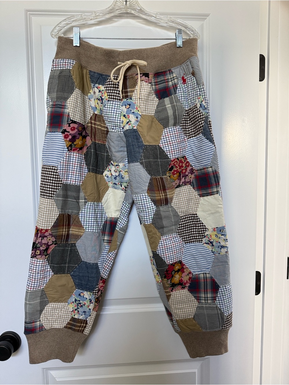 Women’s Polo Ralph Lauren Patchwork Quilted Jogger Pants - NWT 100% Cotton